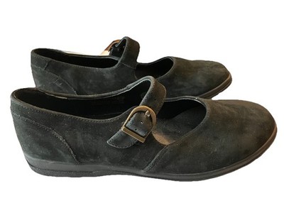 Amanda Scott black Leather Mary Jane women Shoes size US 8 1/2B