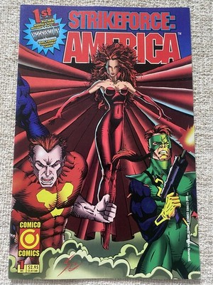 STRIKEFORCE : AMERICA #1 Comico 1995 NM