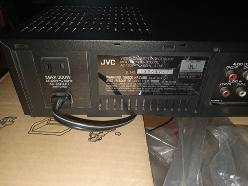 JVC HR-S7000U 4 Head Hi-fi Stereo Video Cassette Recorder Super Vhs Untested - Bild 7 von 8