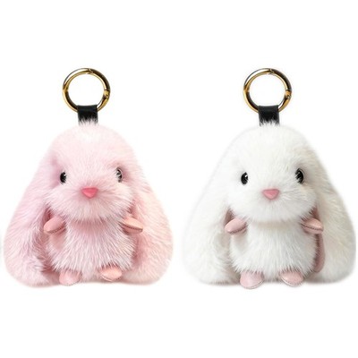 Hase Schlüsselanhänger Plüsch Kaninchen Anhänger Kuschelig Alltag Geschenk Set