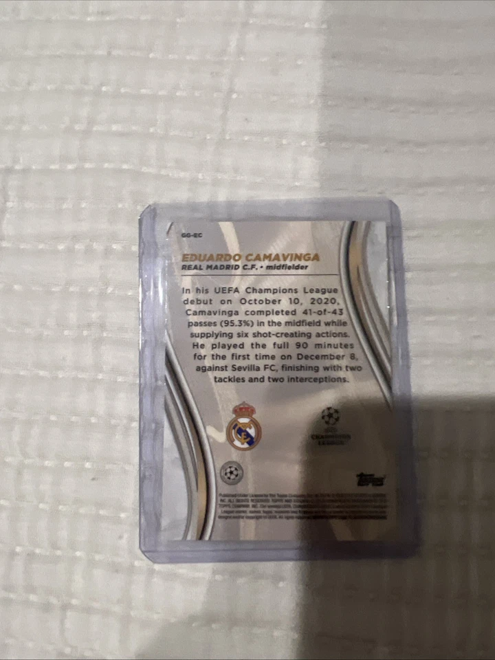 2022-23 Topps StadiumChromeUEFACompetitions - Glimpses of Gold Eduardo Camavinga - Image 2 of 3