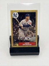 2012 Topps Update Series - Lou Gehrig #TM-125 - 1987 Topps Mini