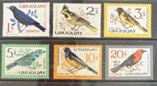 DP Stamps  Uruguay 1963 SC C258-C263 MNH Set