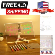 LED Note Board with 7 Colors, 12"x8" Lumiboard Led Drawing Board for Kids, Li...