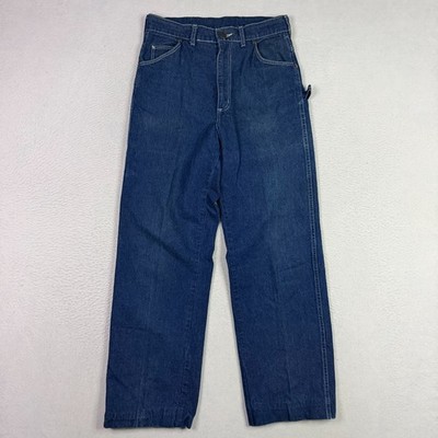 Vintage 70s Big Yank Denim Dark Wash Carpenter Jeans 29x28