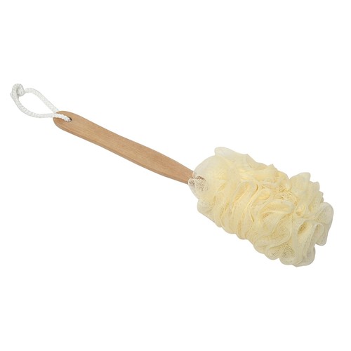 Natural Wooden Handle Bath Brushes - Long Back Scrubbers - Picture 2 of 36