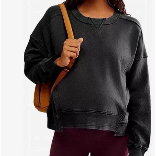 Free People FP Movement x Hatch Intercept Black Oversized Maternity Pullover, XL - Picture 1 of 11