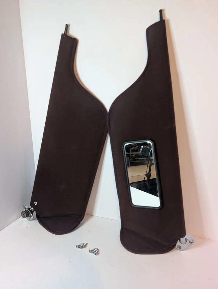 OEM ✅ 1985 Oldsmobile Delta 88 Sun Visor Set — Driver & Passenger — Maroon - Image 2 of 4