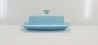 XL extra large COVERED BUTTER DISH sky blue NEW HOMER LAUGHLIN FIESTA