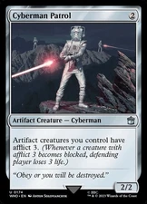 Cyberman Patrol 0174 Non Foil Uncommon Doctor Who Commander MTG Near Mint
