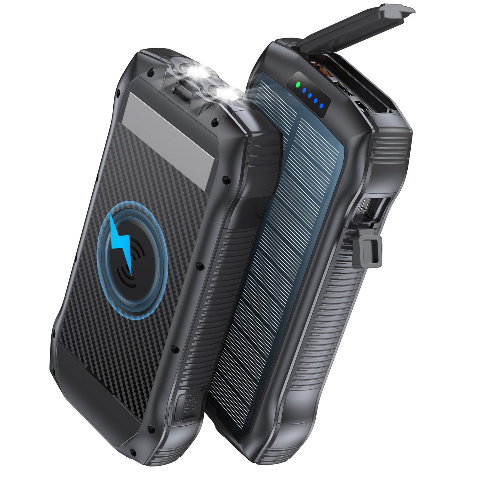 40,000mAh Solar Power Bank with 20W Fast Charging QC3.0 & PD