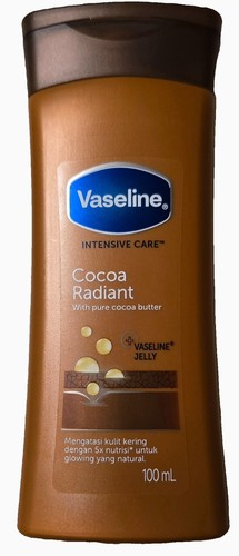 6 X Vaseline INTENSIVE CARE Cocoa Radiant Lotion With Pure Cocoa Butter 100mL - Picture 2 of 2