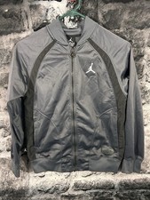 JORDAN JUMPMAN BOYS ZIP UP TRACK JACKET ANTHRACITE/BLACK MEDIUM