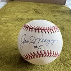 Joe DiMaggio Signed Baseball AAU Certification from Estate. JFD