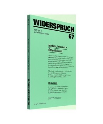 Widerspruch 67, Roman Berger, Susan Boos, Franco Cavalli, Hans-Jürg Fehr, Josef