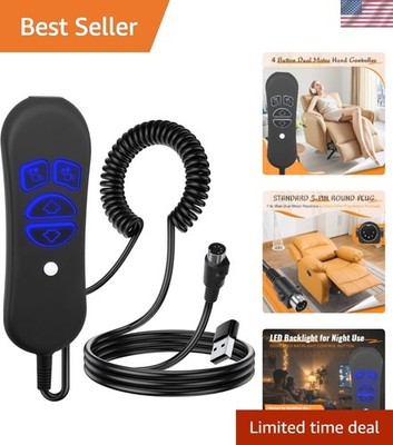 Ergonomic Recliner Remote Control with USB Port & LED Light - Easily Operate