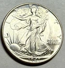 1947 flashy BU silver WALKING LIBERTY half dollar. #md1