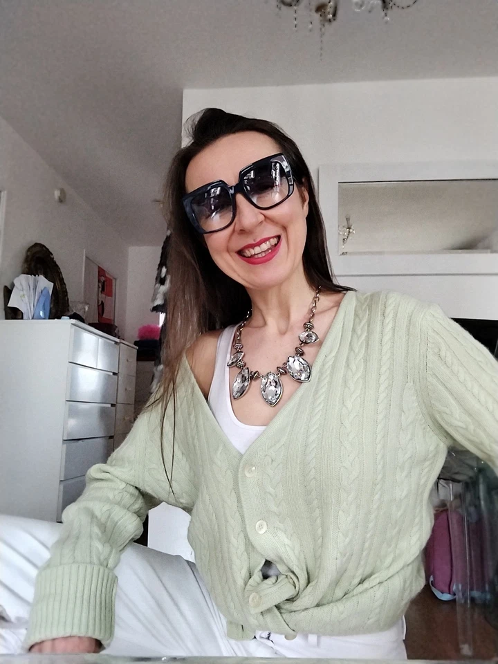 Cardigan Vintage Cachemire Taille 42 - Photo 3/4