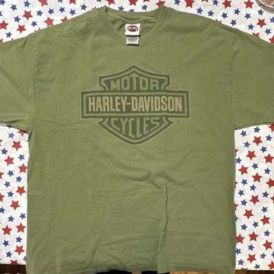 Harley-Davidson Cowboy Austin Texas Green Graphic T-Shirt XL
