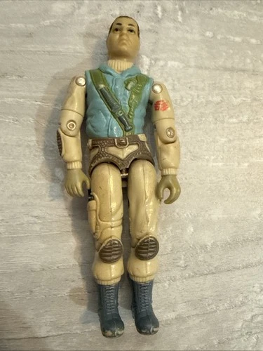 Vintage 1983 G.I. Joe Airborne Swivel Arms Action Figure Free Ship Broken Crotch