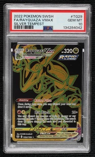 Full Art - Rayquaza VMAX Pokémon Silver Tempest Trainer Gallery PSA 10
