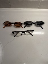3 Pairs Of VTG 1950 s - 60 s Unique Cat Eye Spacey Glasses Frames
