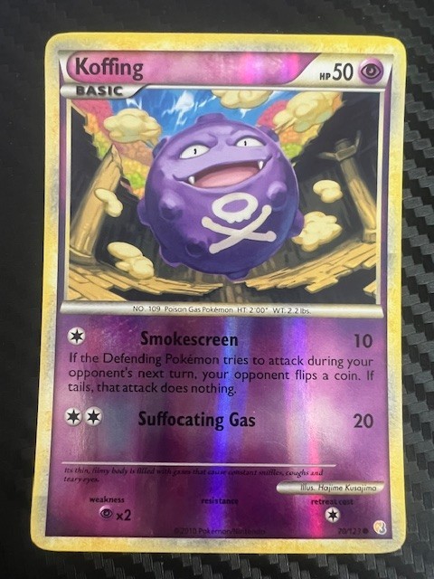 Pokemon TCG Koffing Reverse Holo 70/123 HeartGold SoulSilver LP