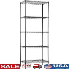 Heavy Duty Adjustable Metal Shelving Unit 6 Tier Storage Rack Garage Office New