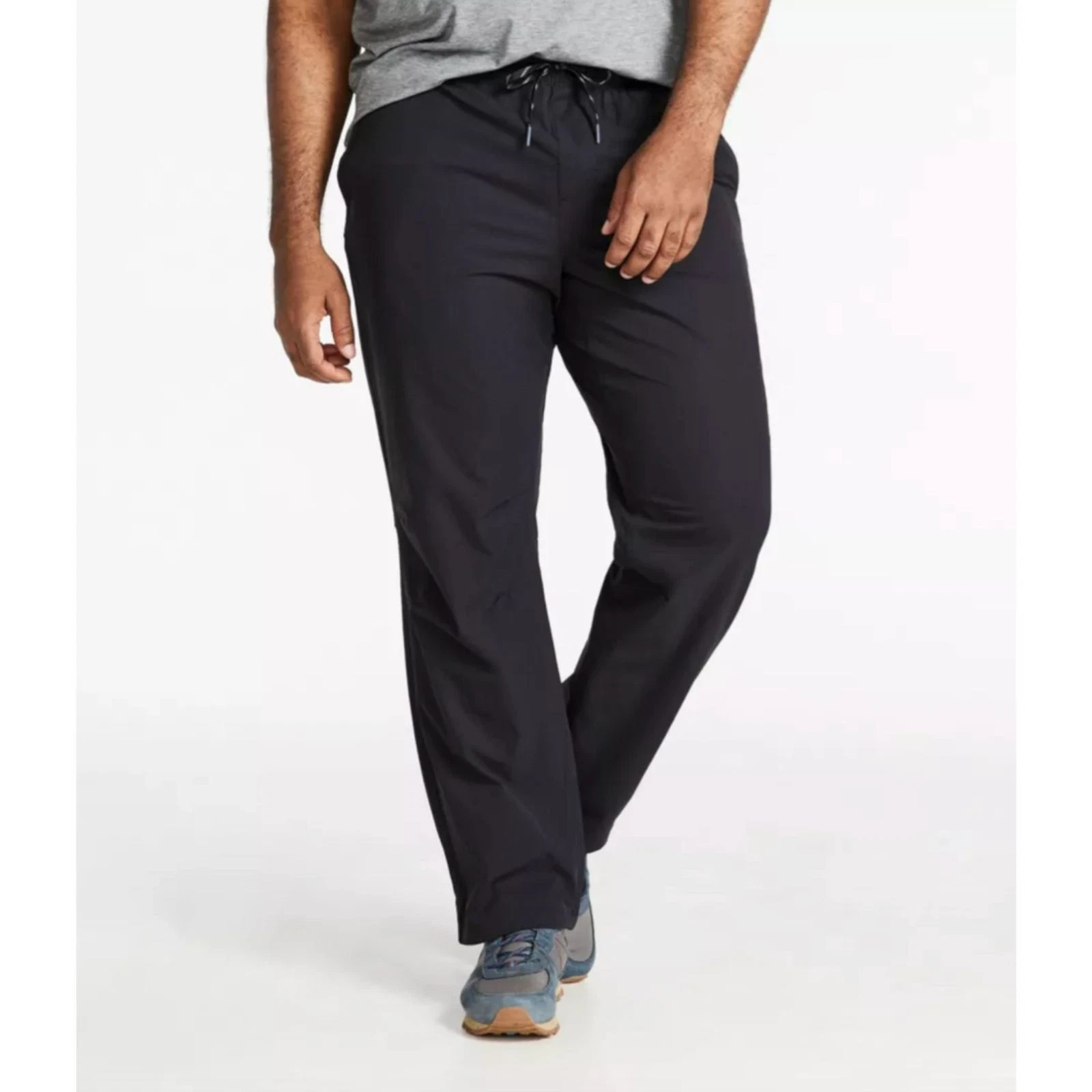 L.L. Bean Multisport Pants Mens XL 28" Black Pull On Quick Dry Performance Hike