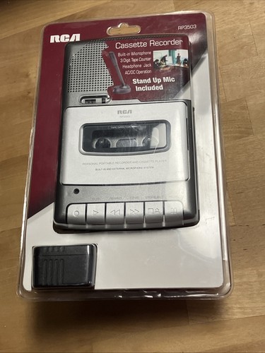 RCA RP3503 Personal Portable Recorder Cassette Player +Stand Up Mic included NEW - Picture 7 of 8