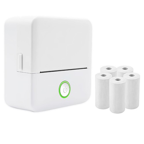 Mini Drucker, Mobiler Fotodrucker, Wireless Thermodrucker, mit 3/6x Druckerpapie - Bild 17 von 18
