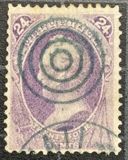 US Stamps - SC# 153 - Used - Incredible Cancels - Banknote - SCV = $240.00