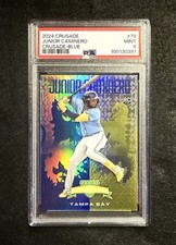 2024 Panini Crusade - Junior Caminero #79 Blue Prizm (RC) Rookie - PSA 9