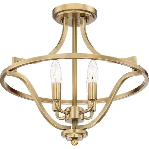 Harvel - 4 Light Semi-Flush Mount Semi-Flush Mount Quoizel Lighting QF5119WS - Picture 3 of 4