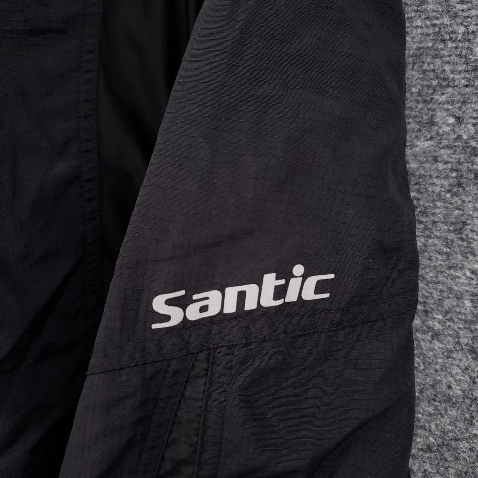 Pantalones Cortos de Ciclismo Santic para Hombres 2XL Negros Bicicleta Acolchados Ciclismo de Montaña Cordón Foto 3 de 4