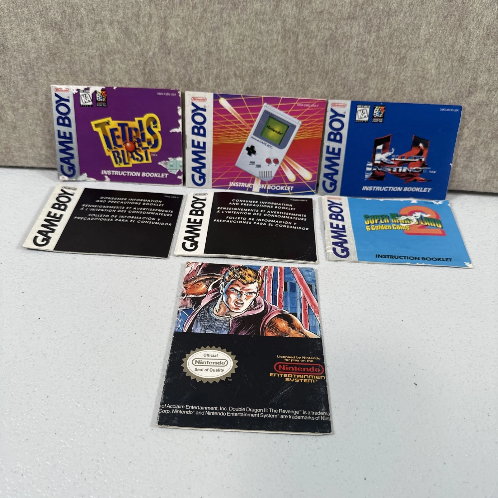 Lot of Vtg. Gameboy & NES Instruction Manual Booklets