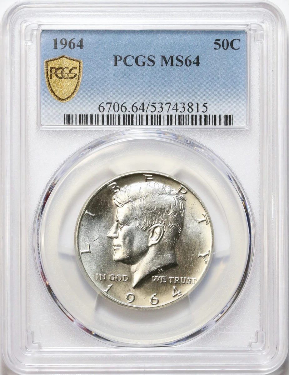 MS 64 Graded 1964 Kennedy US Half Dollars (1964-Now) for sale | eBay