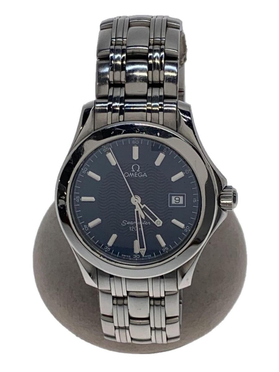 OMEGA SEA MASTER 120 Quartz Watch Analog Stainless NVY SLV SS 2511.81