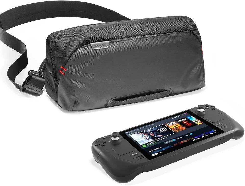 Elegante bolsa protectora para Steam Deck, ROG Ally e Switch - Travel Essential Foto 3 de 4