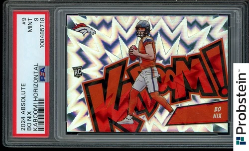 2024 Panini Absolute KABOOM! #9 Bo Nix Denver Broncos RC Rookie SSP PSA 9 MINT