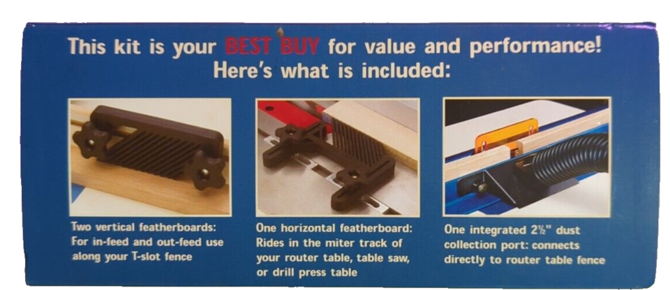 Rockler Router Table wood working Accessory Kit 4-Piece- New Open Box ...