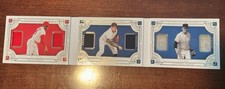 National Treasures Triple Legend Duos Bob Gibson Bob Feller Satchel Paige 12/25