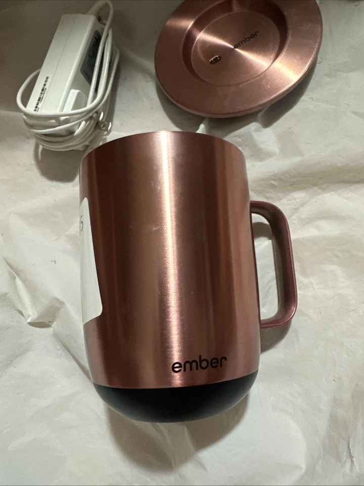 Taza inteligente Ember Temperature excelente estado Control 2, 14 oz, oro rosa A1 Foto 2 de 4