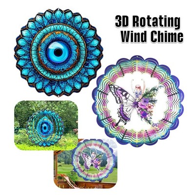 2pcs Metal Wind Spinners Outdoor Butterfly Wind Spinners,Stainless Steel HangAOW