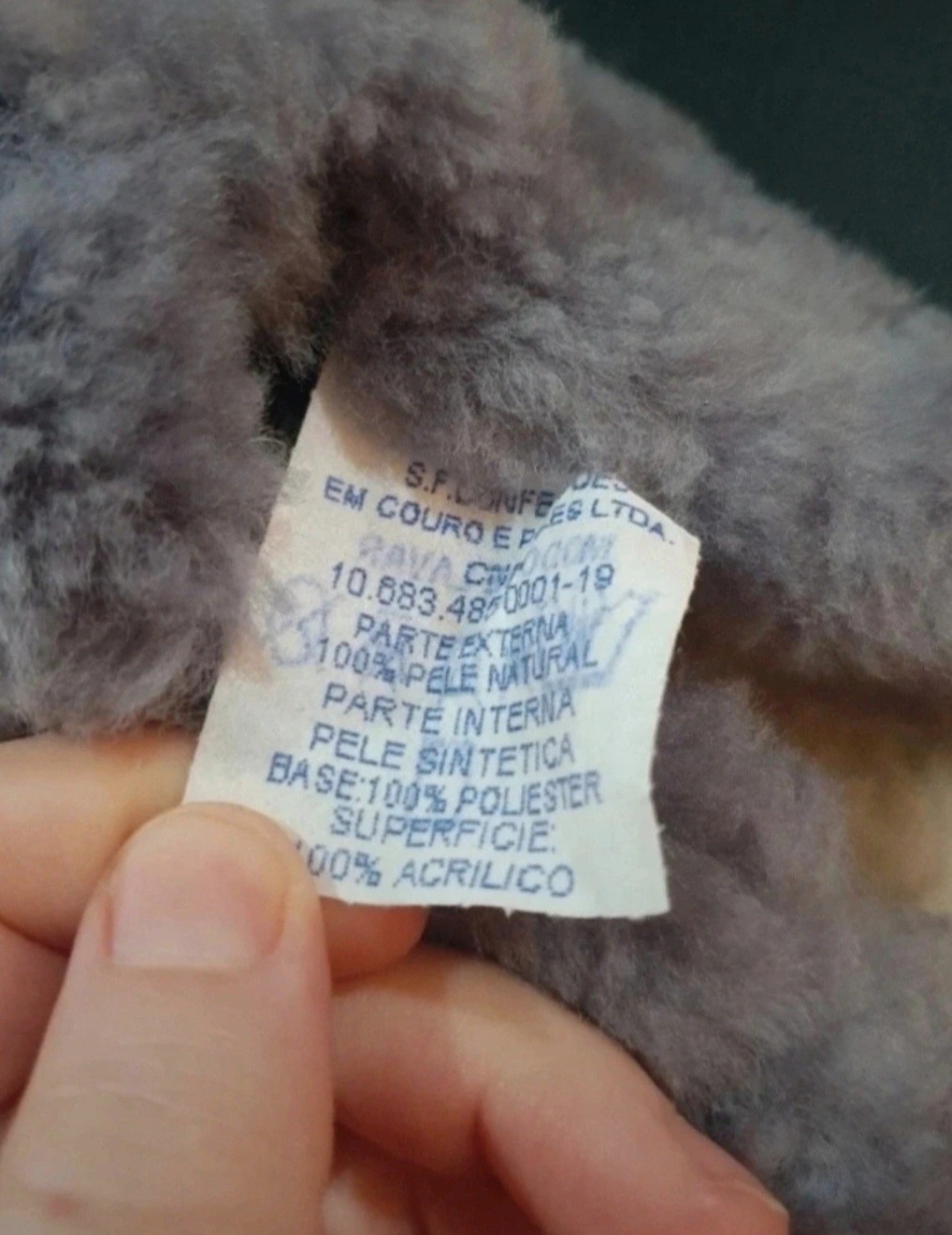 SAOLA Pantofole da casa in pelle di pecora viola scarpe di lana calde accoglienti pelliccia suola rigida 38 EU 5 UK