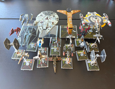 Star Wars X-Wing Miniatures Lot - Fantasy Flight Games - Base Set - Expansions