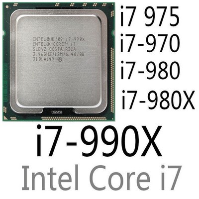 Intel Core i7-975 i7-970 I7-980 i7-980X i7-990X CPU LGA1366 Interface Processor