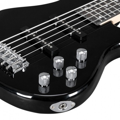 Glarry GIB 5 String Electric Bass Guitar Full Size SS Pick-up Black - Picture 6 of 9