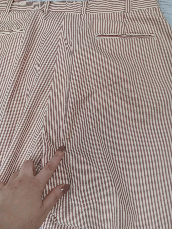 Pantalones Bills Khakis Para Hombre 36 100% Algodón Rayas Rosa Transpirable Foto 3 de 4