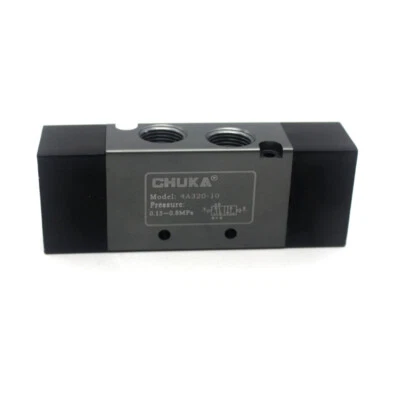 CHUKA 1Pc Pneumatic Piloted Air Control valve 4A320-10 5 Port 2 Position 3/8'' Thread